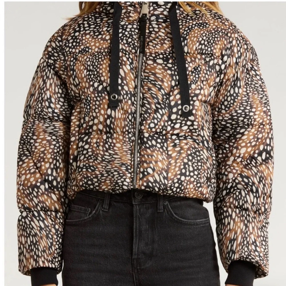 Avec Les Filles printed crop puffer jacket - Picture 3 of 11